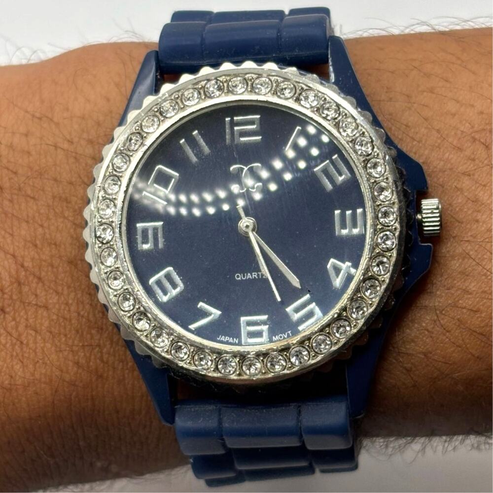 Silver & Blue Watch